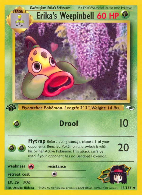 Erika's Weepinbell Gym Heroes 48/132 Uncommon