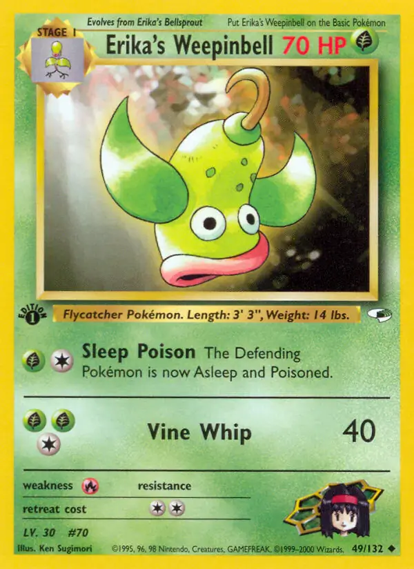 Erika's Weepinbell Gym Heroes 49/132 Uncommon