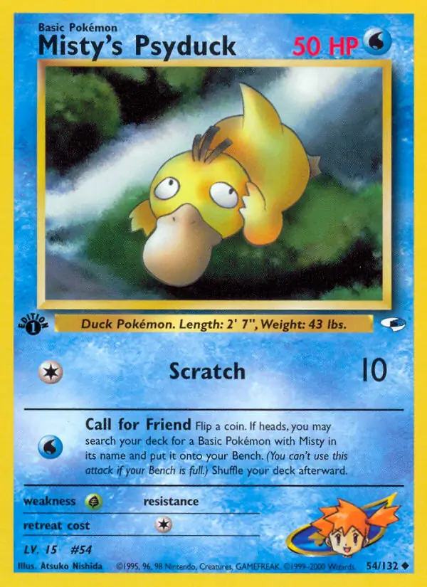 Misty's Psyduck Gym Heroes 54/132 Uncommon
