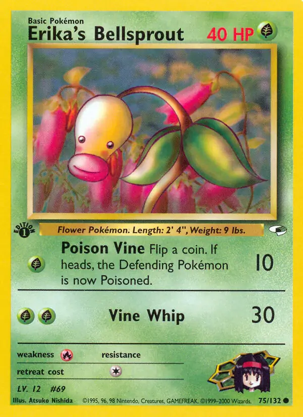 Erika's Bellsprout Gym Heroes 75/132 Common
