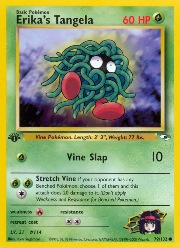 Erika's Tangela Gym Heroes 79/132 Common