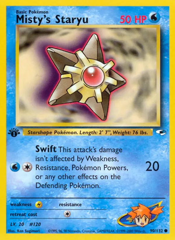 Misty's Staryu Gym Heroes 90/132 Common