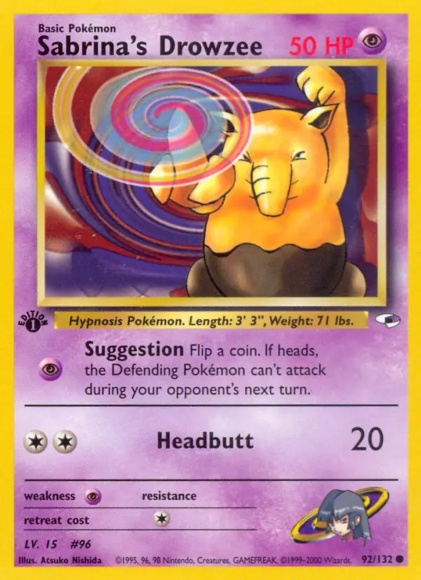 Sabrina's Drowzee Gym Heroes 92/132 Common