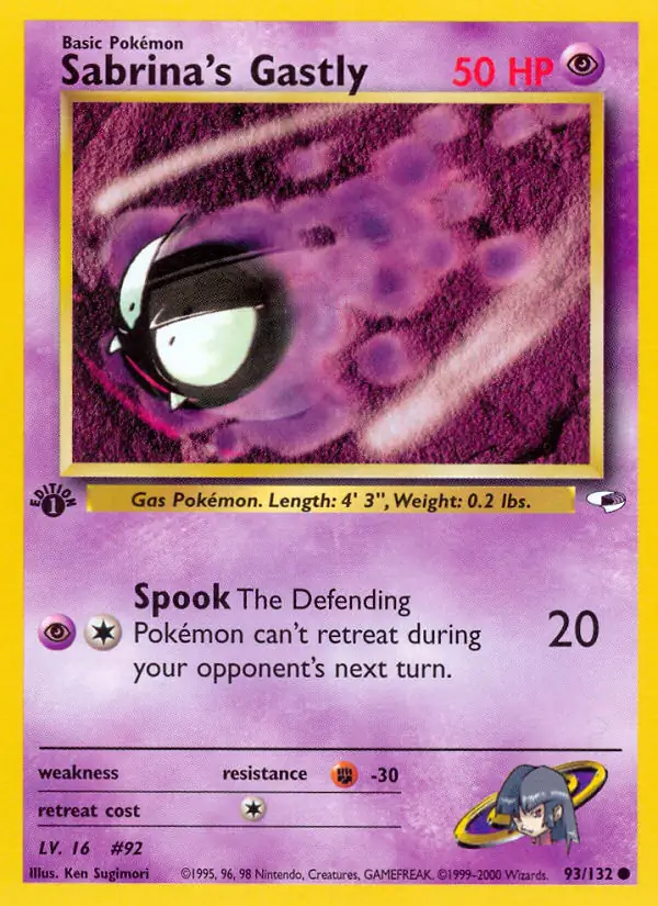 Sabrina's Gastly Gym Heroes 93/132 Common