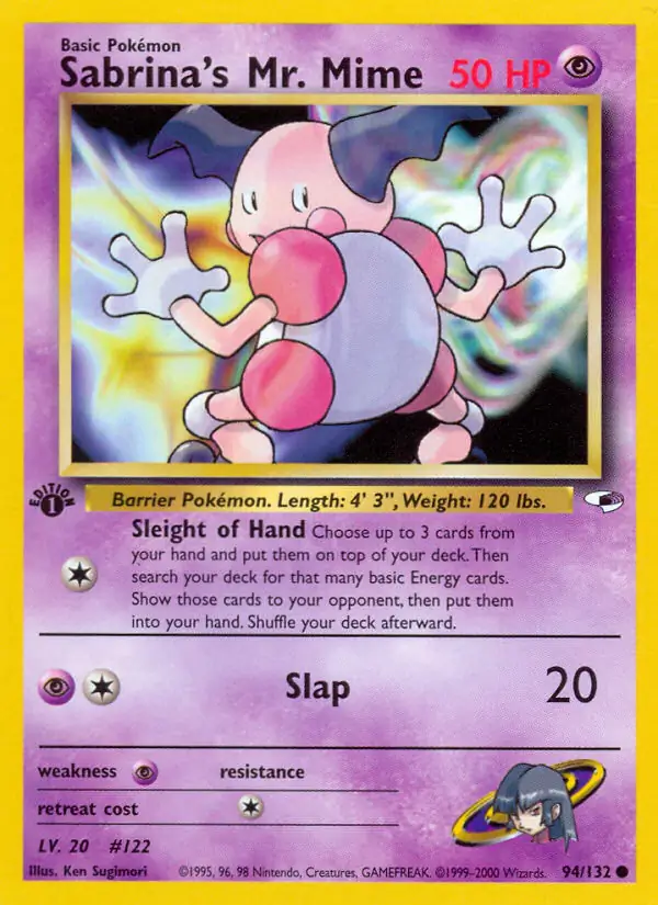Sabrina's Mr. Mime Gym Heroes 94/132 Common