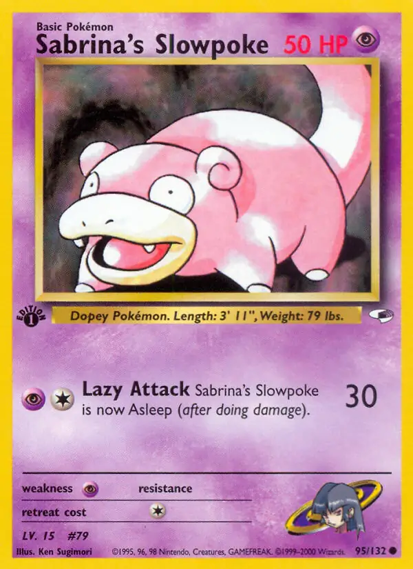 Sabrina's Slowpoke Gym Heroes 95/132 Common