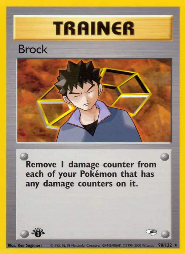 Brock Gym Heroes 98/132 Rare