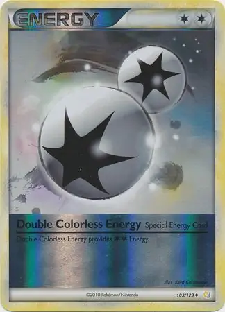 103/123 Double Colorless Energy HS Uncommon Reverse Holo