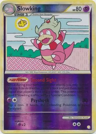 Slowking HeartGold & SoulSilver 12/123 Rare Holo Reverse Holo