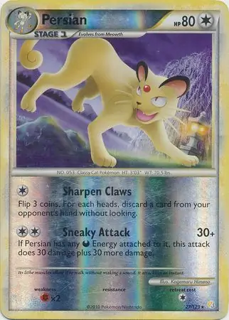 27/123 Persian HS Rare Reverse Holo