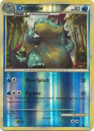 38/123 Croconaw HS Uncommon Reverse Holo