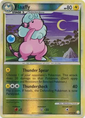 42/123 Flaaffy HS Uncommon Reverse Holo