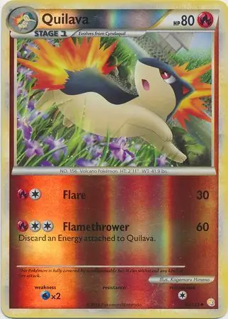 49/123 Quilava HS Uncommon Reverse Holo