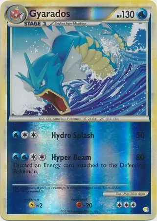 4/123 Gyarados HS Rare Holo Reverse Holo