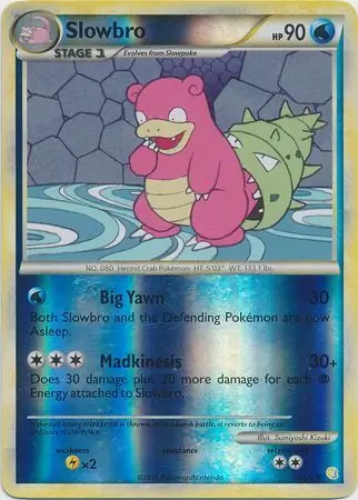 52/123 Slowbro HS Uncommon Reverse Holo