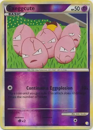 63/123 Exeggcute HS Common Reverse Holo