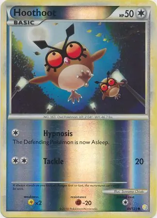 66/123 Hoothoot HS Common Reverse Holo
