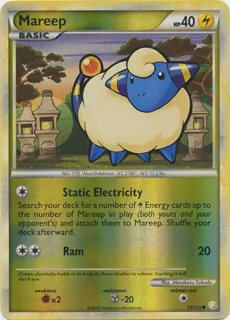 73/123 Mareep HS Common Reverse Holo