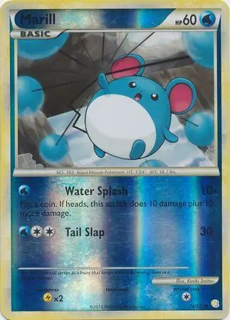 74/123 Marill HS Common Reverse Holo