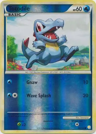 86/123 Totodile HS Common Reverse Holo