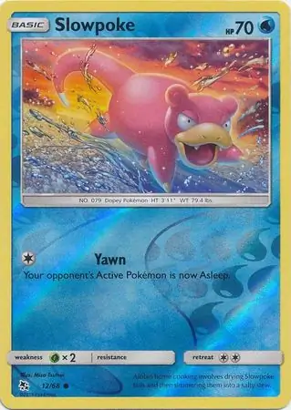 Slowpoke Hidden Fates 12/68 Common Reverse Holo