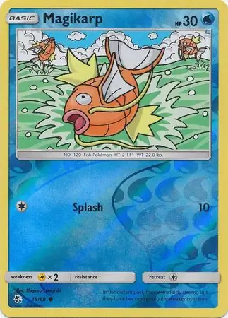 Magikarp Hidden Fates 15/68 Common Reverse Holo