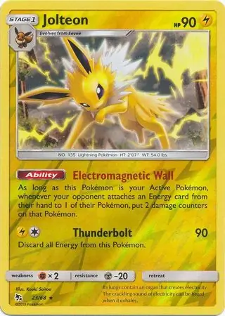 23/68 Jolteon HIF Rare Reverse Holo