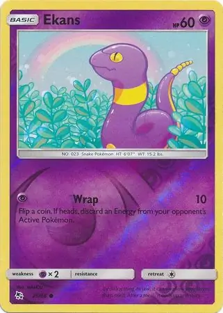 Ekans Hidden Fates 25/68 Common Reverse Holo