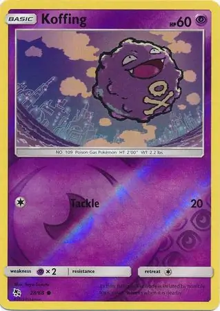 Koffing Hidden Fates 28/68 Common Reverse Holo