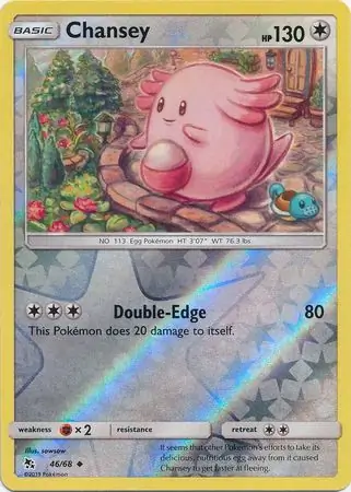 Chansey Hidden Fates 46/68 Uncommon Reverse Holo