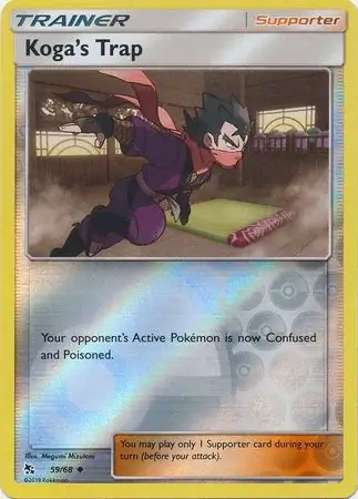 Koga's Trap Hidden Fates 59/68 Uncommon Reverse Holo