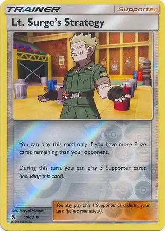 Lt. Surge's Strategy Hidden Fates 60/68 Uncommon Reverse Holo