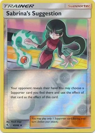 65/68 Sabrina's Suggestion HIF Uncommon Reverse Holo