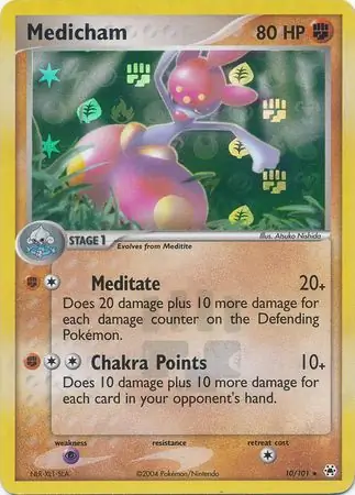 10/101 Medicham HL Rare Holo Reverse Holo
