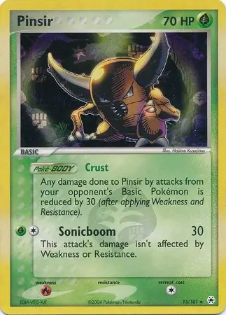 13/101 Pinsir HL Rare Holo Reverse Holo
