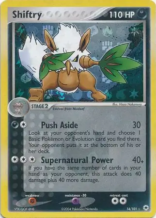14/101 Shiftry HL Rare Holo Reverse Holo