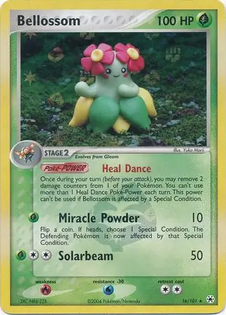 16/101 Bellossom HL Rare Reverse Holo