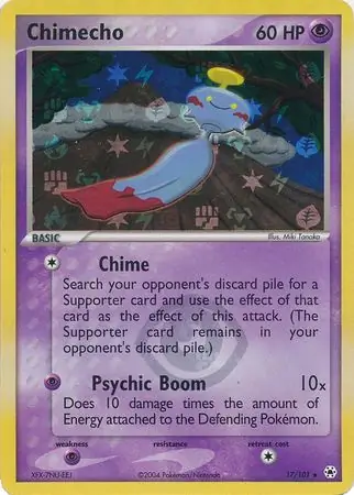 17/101 Chimecho HL Rare Reverse Holo