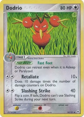 33/101 Dodrio HL Uncommon Reverse Holo
