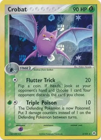3/101 Crobat HL Rare Holo Reverse Holo