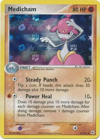 42/101 Medicham HL Uncommon Reverse Holo