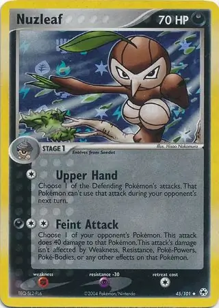 45/101 Nuzleaf HL Uncommon Reverse Holo