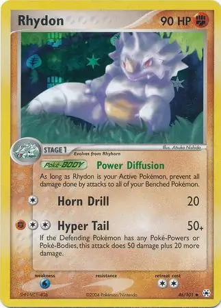 46/101 Rhydon HL Uncommon Reverse Holo