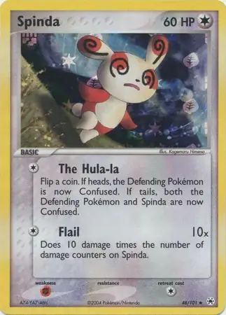 48/101 Spinda HL Uncommon Reverse Holo