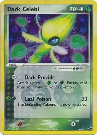 4/101 Dark Celebi HL Rare Holo Reverse Holo