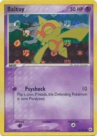 52/101 Baltoy HL Common Reverse Holo