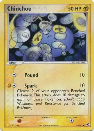 56/101 Chinchou HL Common Reverse Holo