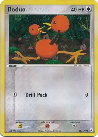 60/101 Doduo HL Common Reverse Holo