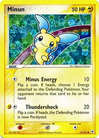 67/101 Minun HL Common Reverse Holo