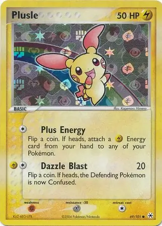 69/101 Plusle HL Common Reverse Holo